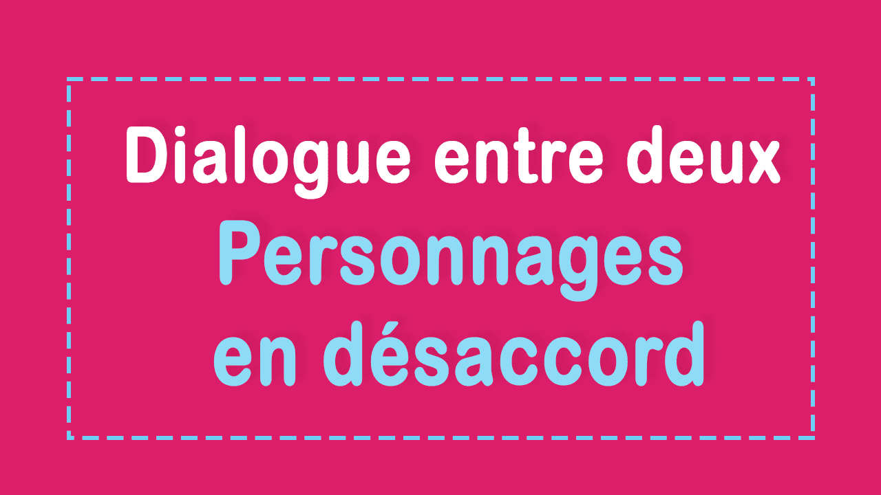 Exemple De Dialogue Argumentatif Entre Deux Personnes  hamanbe