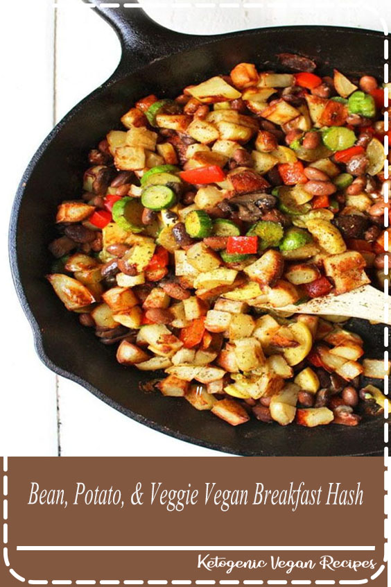 Bean, Potato, & Veggie Vegan Breakfast Hash Delicious Little Bites