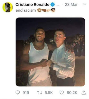 Contoh meme rasis -  Ronaldo