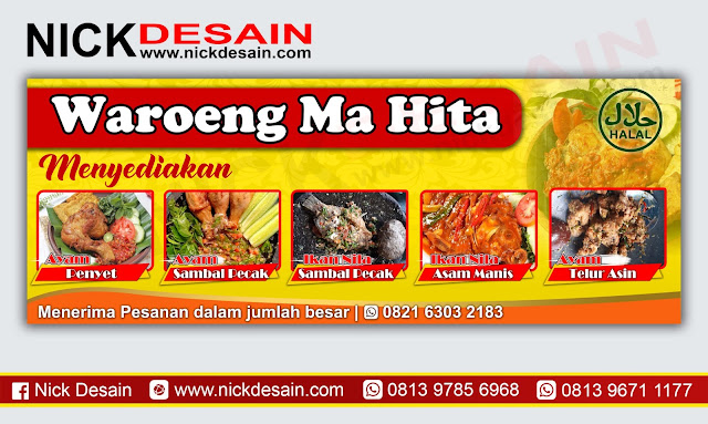 Contoh Desain Banner Spanduk Restoran Percetakan Murah Dan Jasa