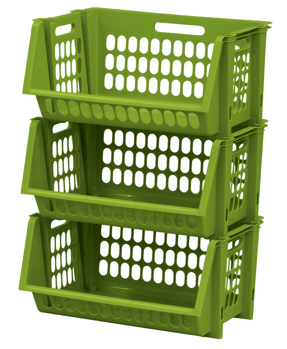 3 Stackable Storage Bins 3 (Reg 14.99), 20Piece Storage Set 13.49