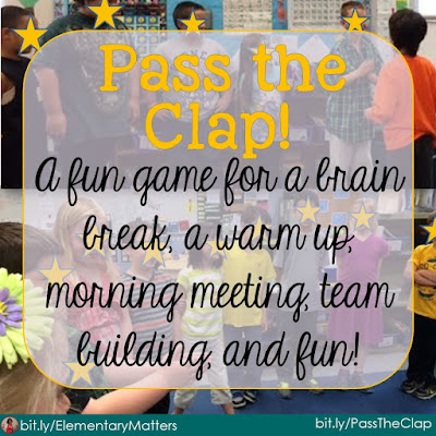 Pass the Clap - A Fun Game for all ages! This is a great game for team building. with many benefits in the classroom, and plenty of giggles, too!