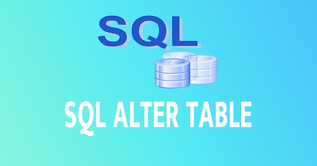 SQL ALTER TABLE