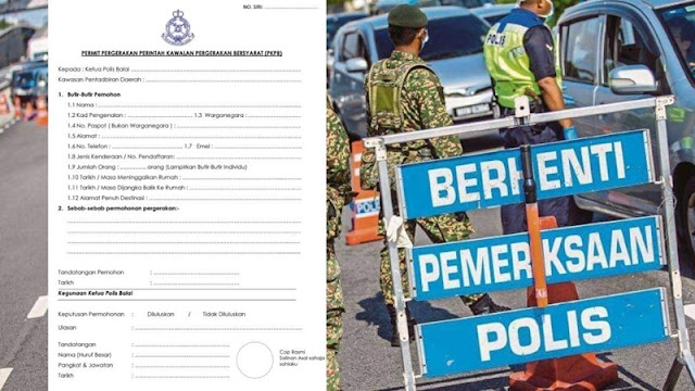 Cara Mohon Permit Pergerakan Perintah Kawalan Pergerakan