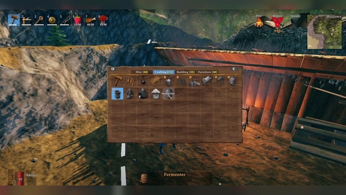How to create a fermentation barrel in Valheim