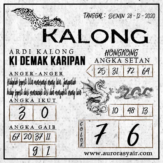 Syair Togel Hongkong 28 Desember 2020 Tokosyair Com