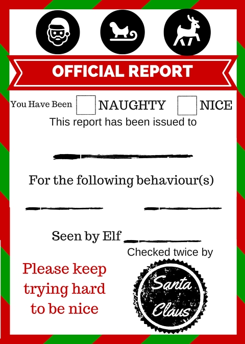 Becoming Betti Baker Elf On The Shelf Printable Report Card