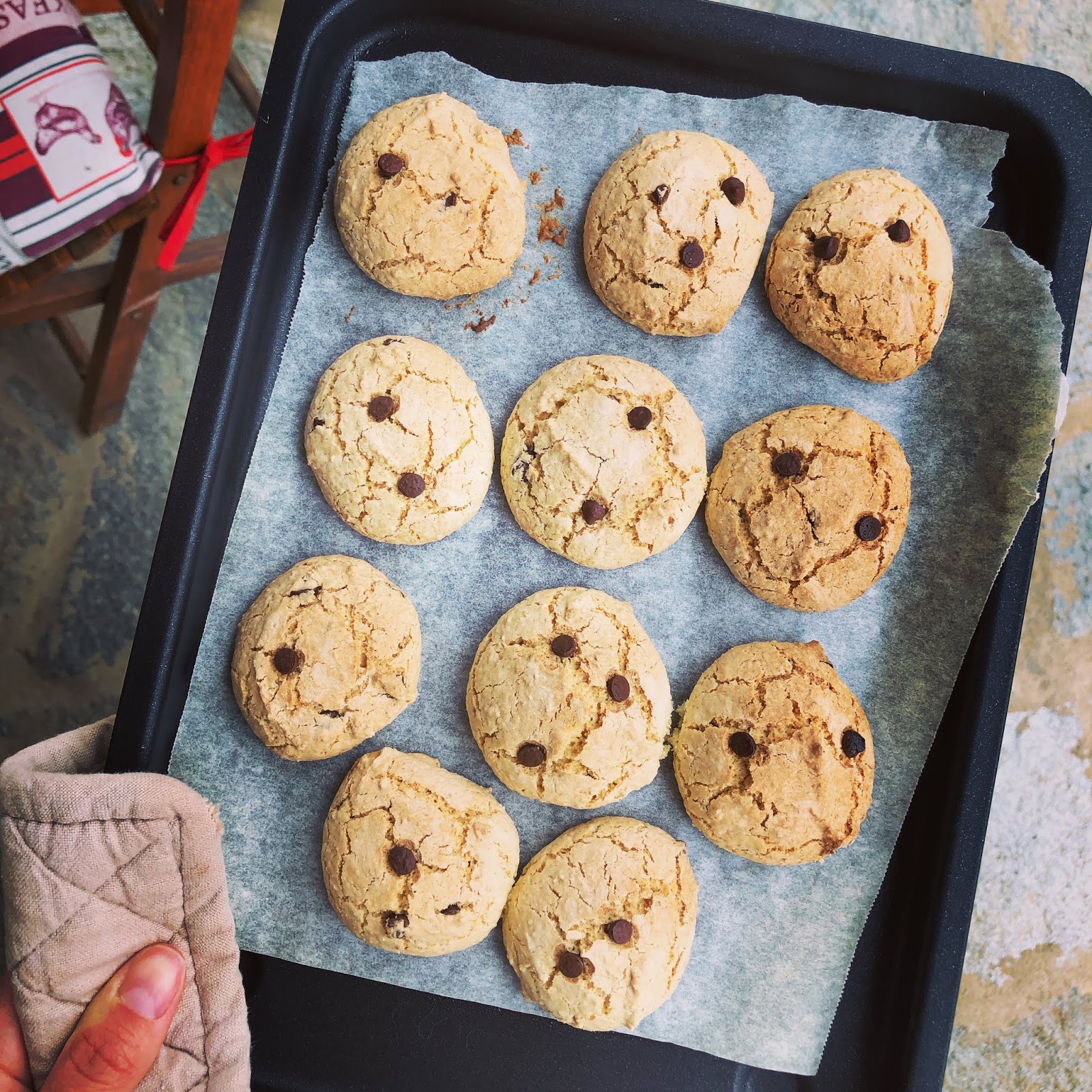 BISCOTTI CON GOCCE DI CIOCCOLATO senza glutine