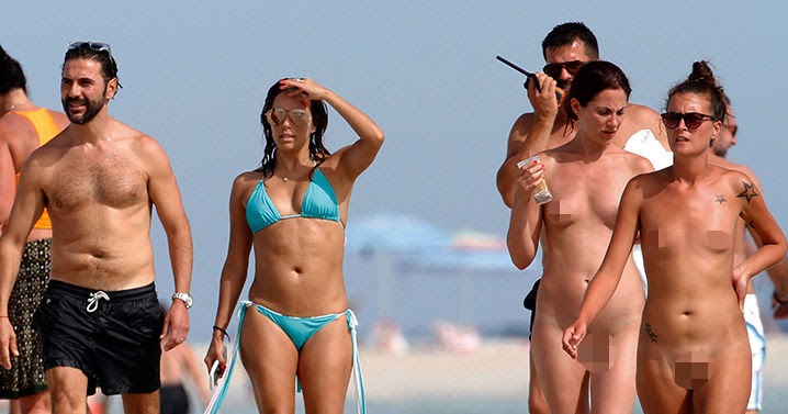 Eva Longoria On A Nude Beach