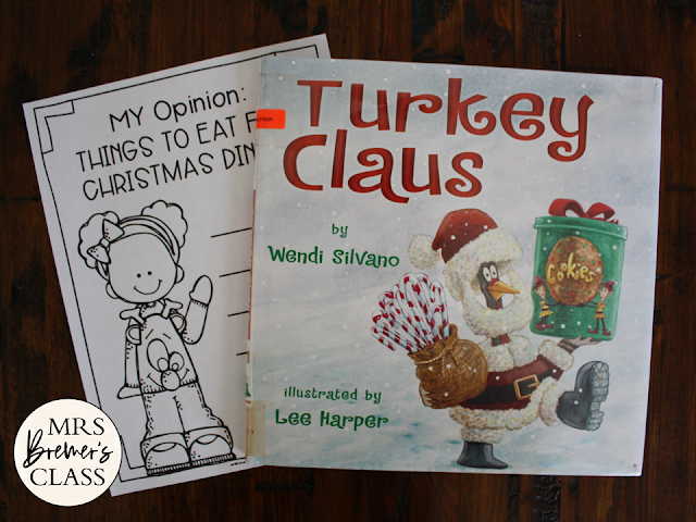 Turkey Claus book activities unit with Common Core aligned literacy activities and a craftivity for Kindergarten and First Grade