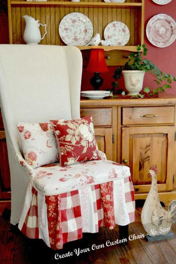 Red Kitchen Patchwork Chair