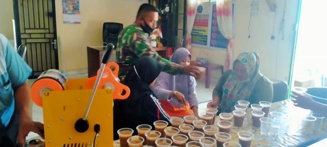 Sambut Kedatangan Bulan Ramadhan, Personel Jajaran Kodim 0208/Asahan Laksanakan Komsos Dengan Perangkat Desa