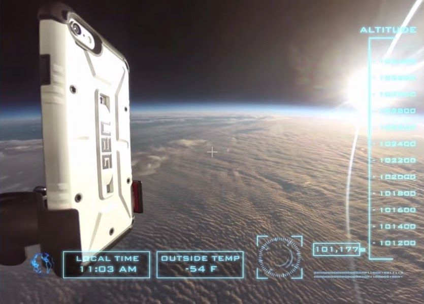 بالفيديو: إسقاط آيفون 6 بلس من الفضاء 