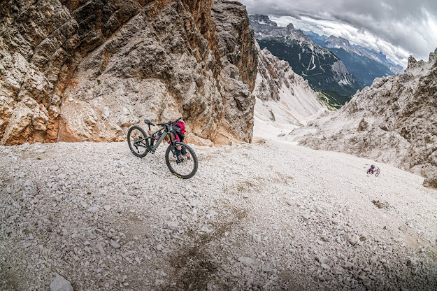 Mountainbike Tour Dolomiten: Cresta Bianca, 2932 m / Monte Cristallo