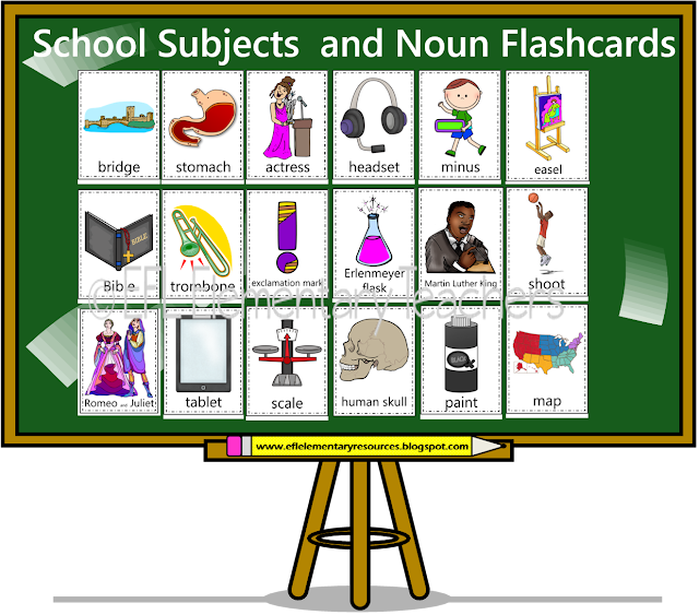 EFL Elementary Teachers School Subjects and the nouns