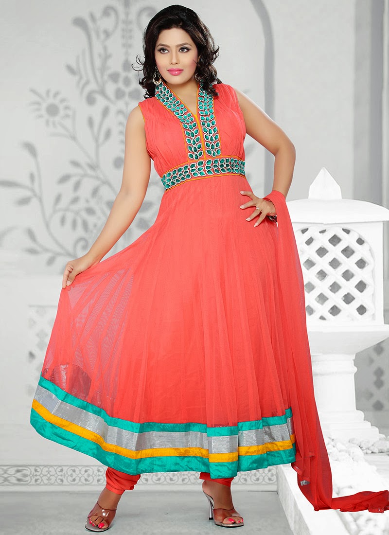 Pictures of Simple Wedding Anarkali Dresses 2014 - Latest Fashion Today