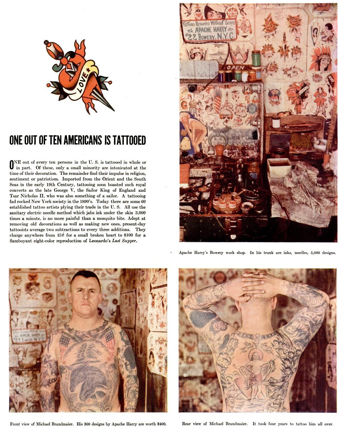 Nostalgia on Wheels: Tattoos in the 1930's & 1940's