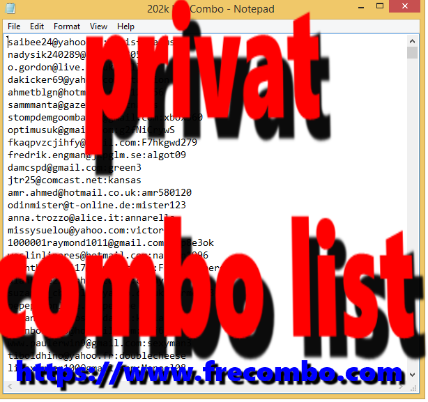 1M HQ Private Combolist (Spotify, Netflix, PSN, Origin) - Combo List
