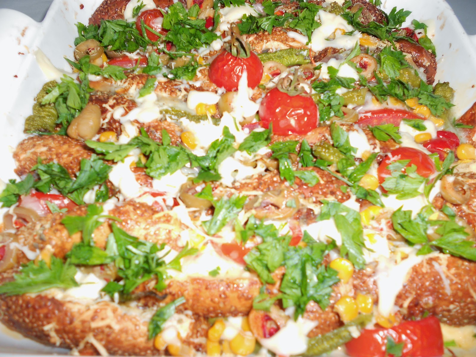 SİMİT PİZZA GÜLO ANNE MUTFAKTA