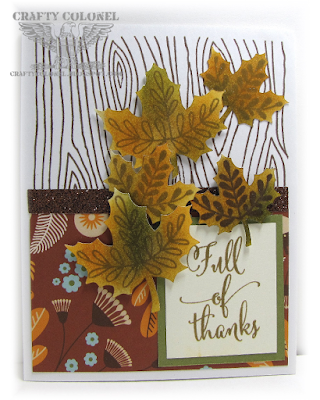CraftyColonel Donna Nuce for Cards in Envy Fall Challenge, Close To My Heart Pathfinding Card kit.