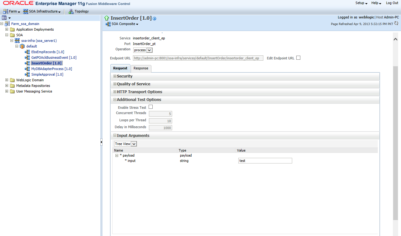 Insert Data into Oracle EBS through Interface tables by using Oracle