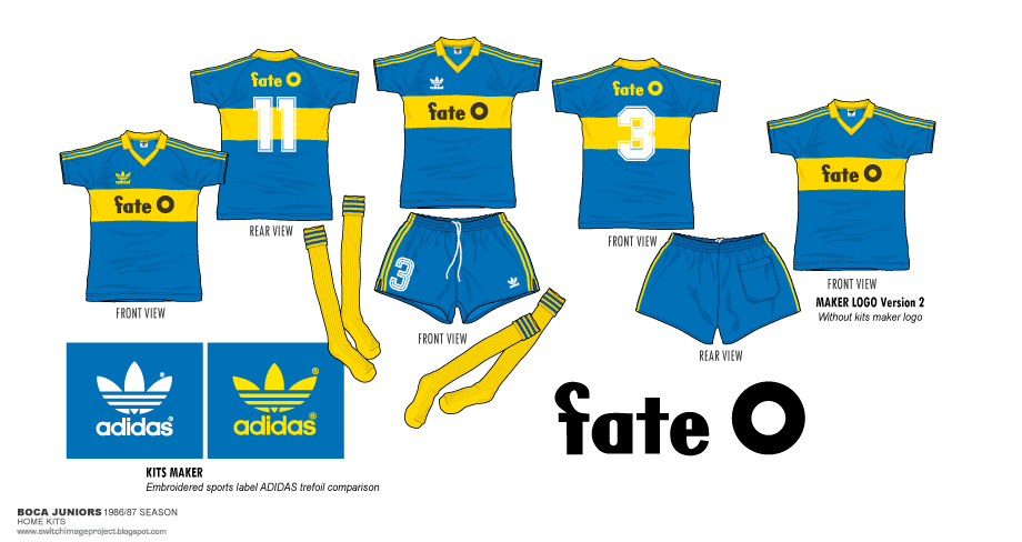 Boca Juniors 81/82 Adidas Home Jersey - Player Kits