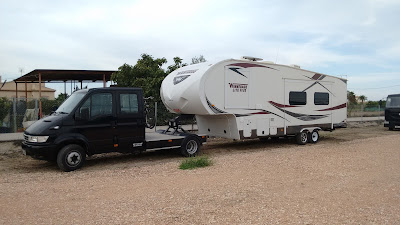 5th wheel delivery, recovery and repair on the Costa Blanca, Spain