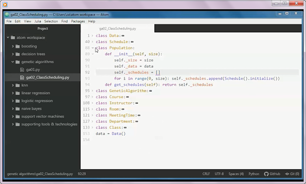 Prototype Project: Class Scheduling w/ Genetic Algorithms and Python