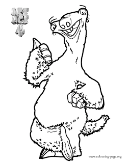 ice age coloring page