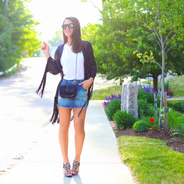 Outfits with a Jean Skirt • 33 Ideas on how to wear them this season