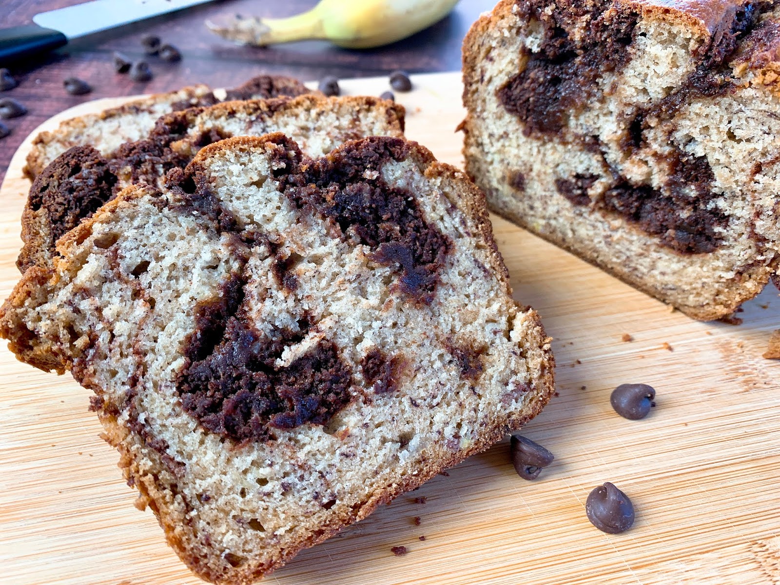 Marble Chocolate Banana Bread