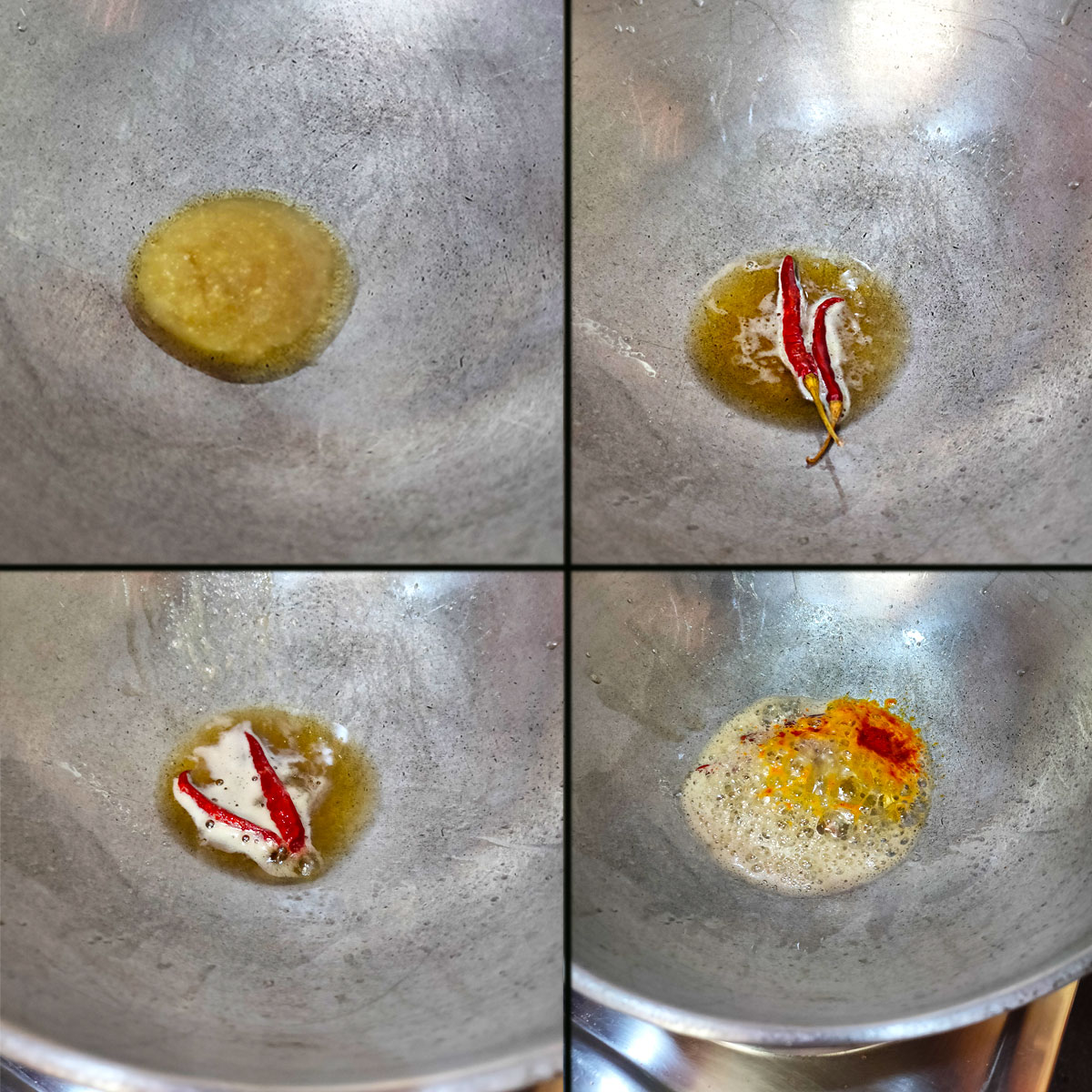 Preparation for 2nd twist of Dal Fry