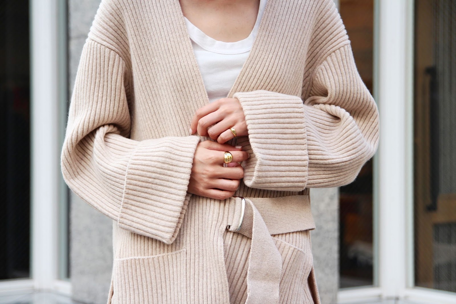 グッドふとんマーク取得 【pheeny】フィーニー リブパンツ ベージュ