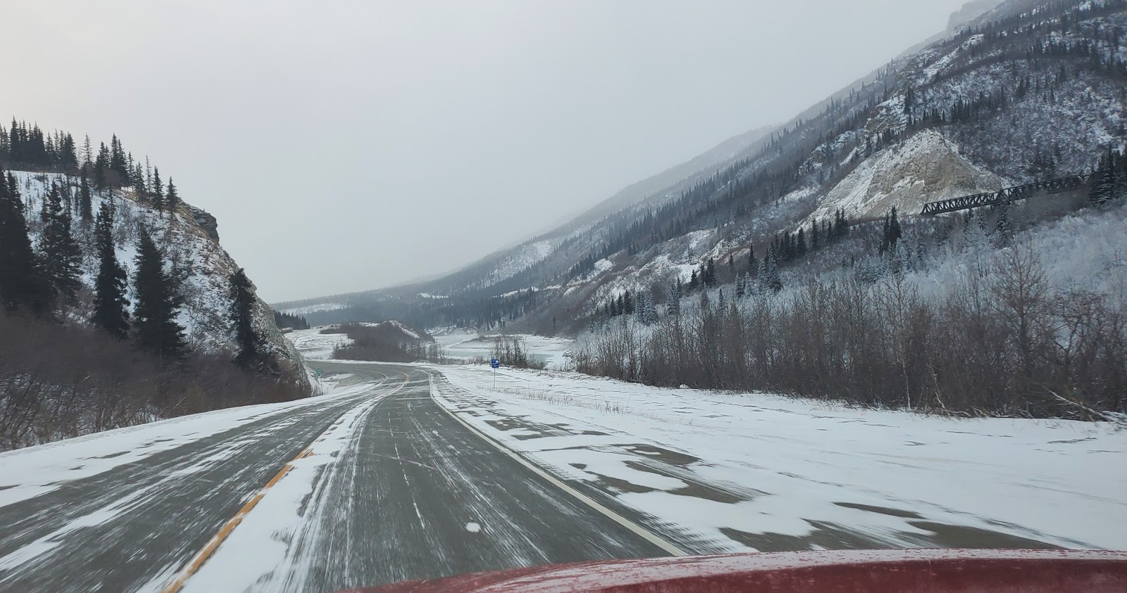 Winter Drive to Anchorage From Fairbanks