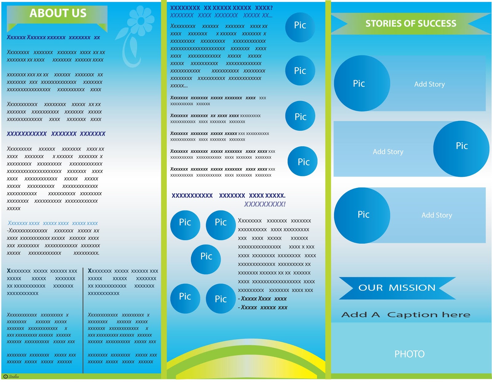 A Tri Fold Brochure Layout