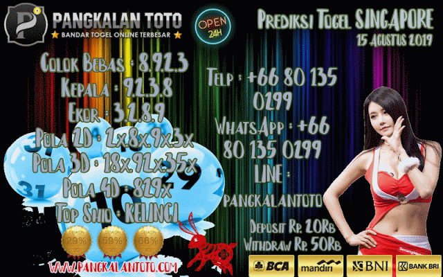 PREDIKSI TOGEL SINGAPORE 15 AGUSTUS 2019 BeritaBerita Viral