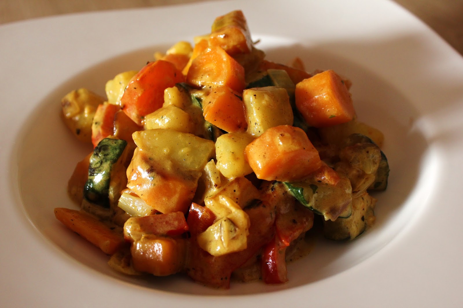 Anrührend: Kartoffel-Gemüse-Curry-Pfanne