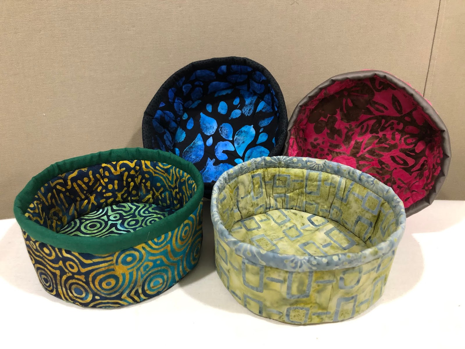 Hand Made Karma Fabric Baskets for Fun