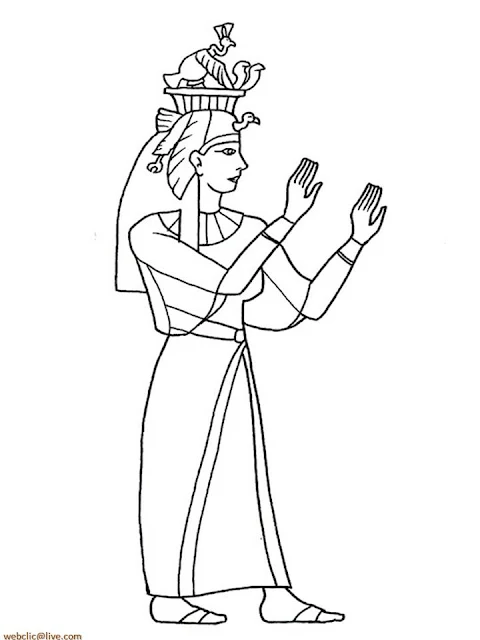 Desenhos para colorir do Antigo Egito