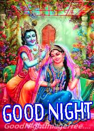 Radhe Krishna Good Night Image
