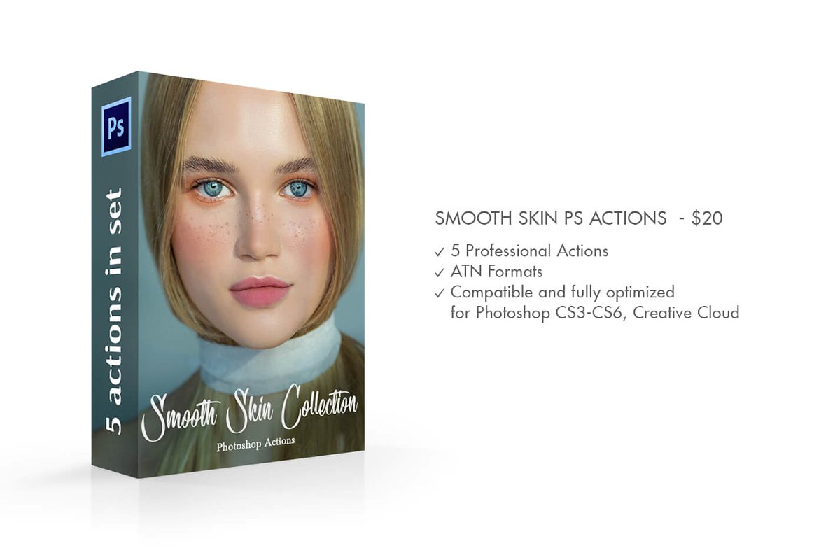Photoshop Action Làm Mịn Da – Smooth Skin Photoshop Actions (ATN) - Ngcloudy.com