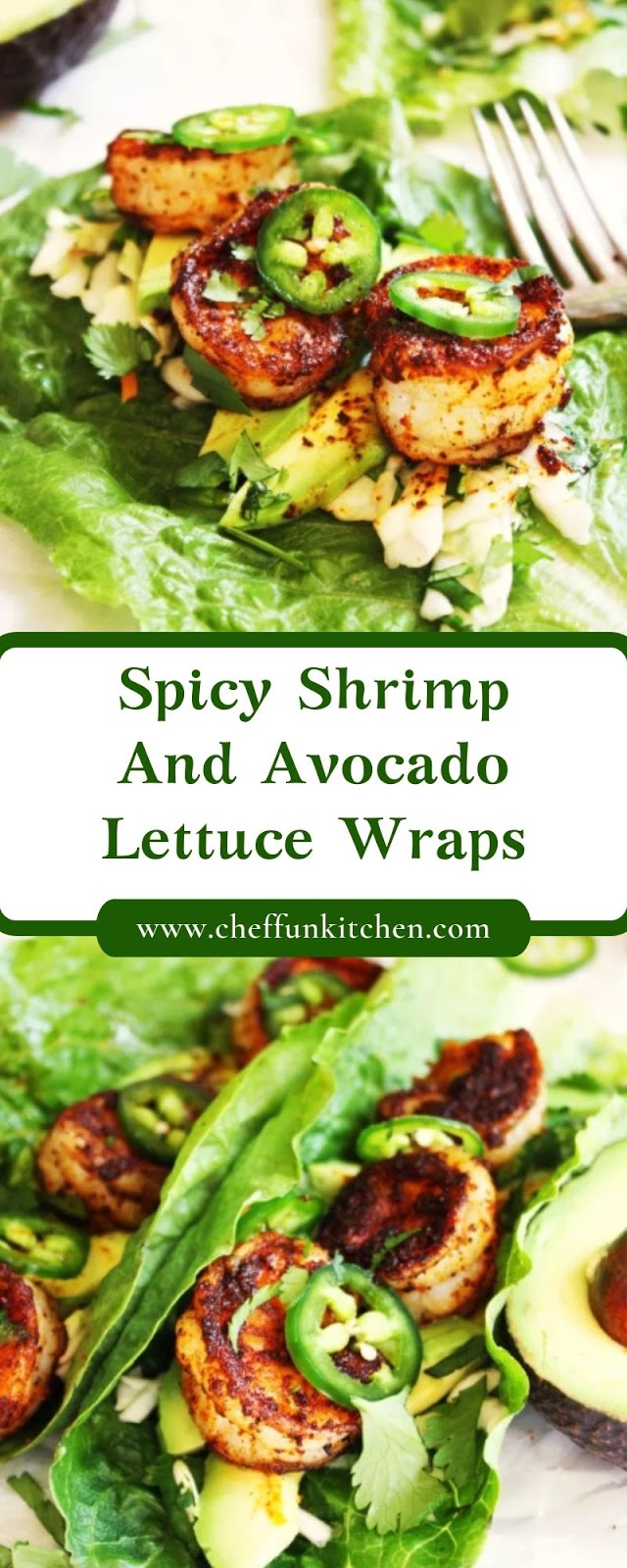 Spicy Shrimp And Avocado Lettuce Wraps