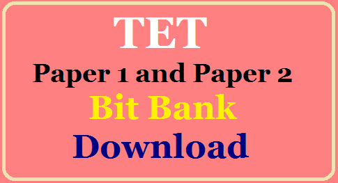 TET  Bit Bank for Paper I  - Download
