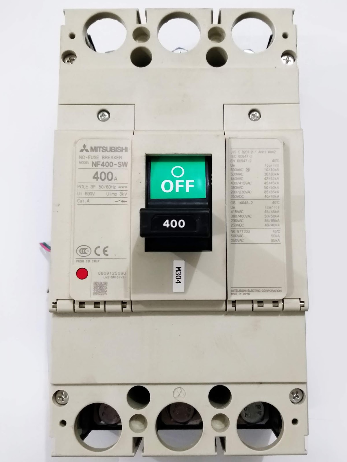 Products Circuit Breaker 400 Amperes 400a Mitsubishi From Japan
