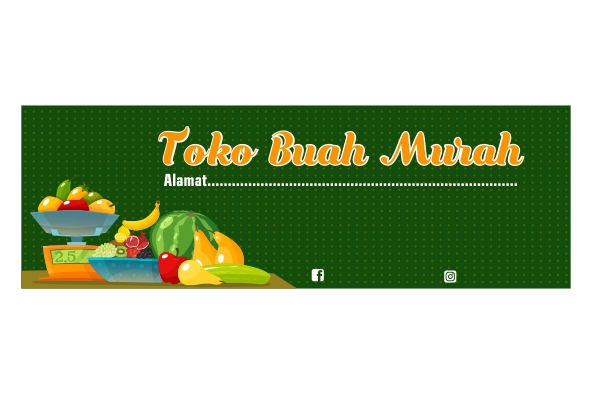 Mmt Banner Toko Buah Format Cdr Ai Eps Logodud Format Cdr