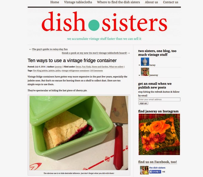 http://dishsisters.com/2014/07/09/ten-ways-to-use-a-vintage-fridge-container/