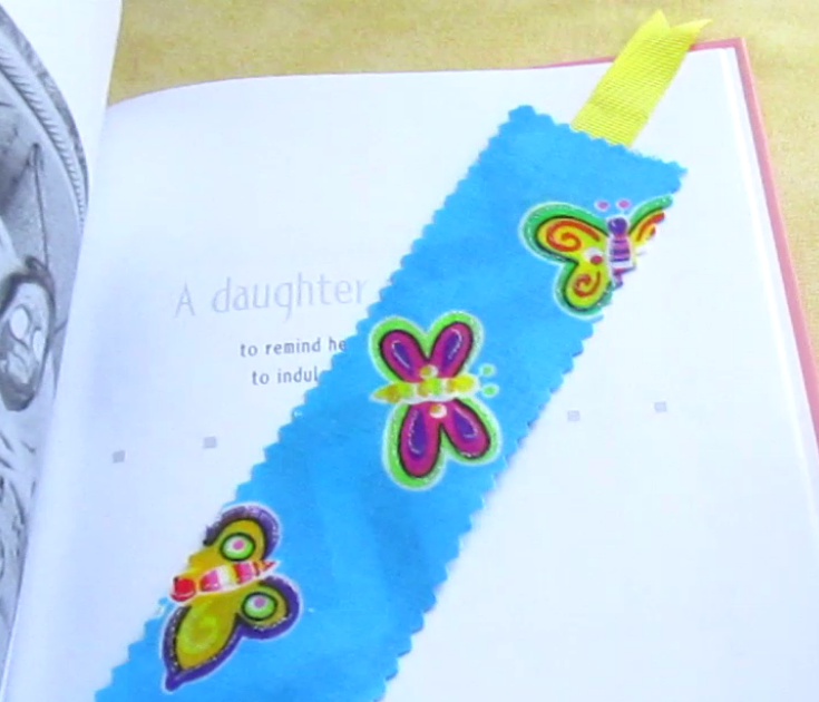 Deb's Days No Sew Fabric Bookmark DIY Project Tutorial Tuesday