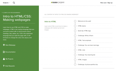 Khan Academy 온라인 코딩을 배울 수 있는 최고의 웹사이트