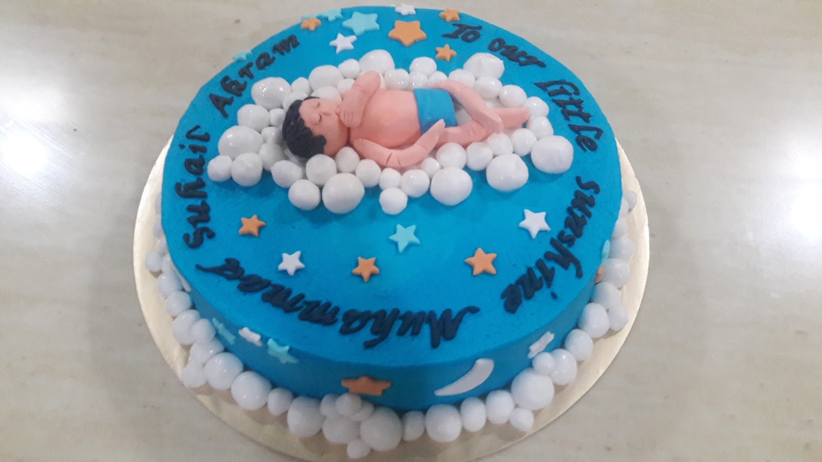 Sprinkles Cakes Cookies 3d Baby Naming Ceremony Cake Vanilla