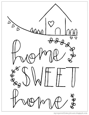 home sweet home coloring pages